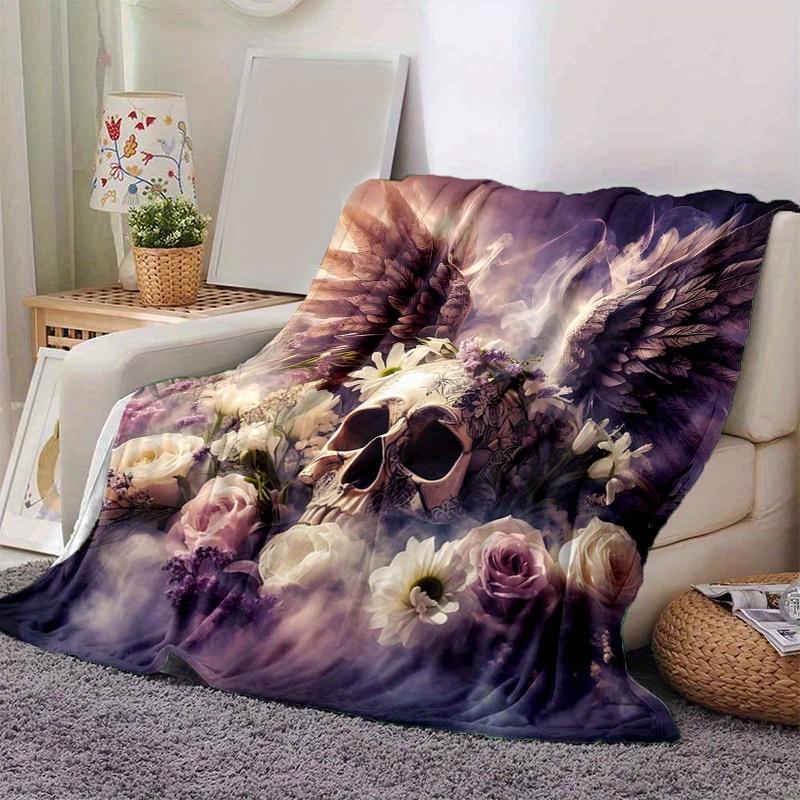 1pc Angel Skull Cartoon Blanket Seasonal Home Decor Gift, Living Room, Travel, Camping, Car Blankets 80x120cm
1pc Angel Skull Cartoon Blanket Seasonal Home Decor Gift, Living Room, Travel, Camping, Car Blankets 80x120cm