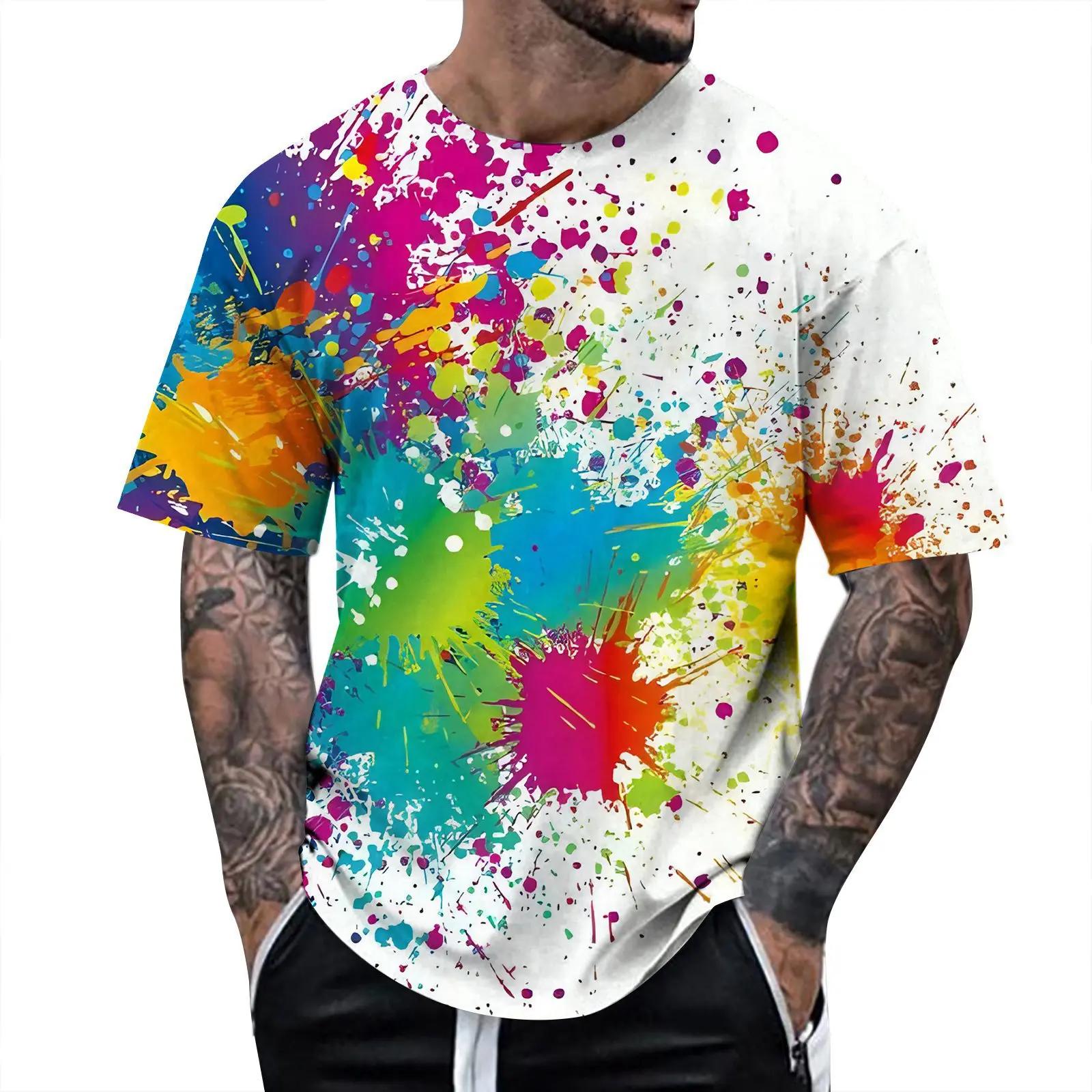 Fashion Tie Dye T-Shirts Colorful Painting 3D Print Men Women T Shirt Short Sleeve Oversized Harajuku Y2k Tees Kids Top Clothing 6XL
Fashion Tie Dye T-Shirts Colorful Painting 3D Print Men Women T Shirt Short Sleeve Oversized Harajuku Y2k Tees Kids Top Clothing 6XL