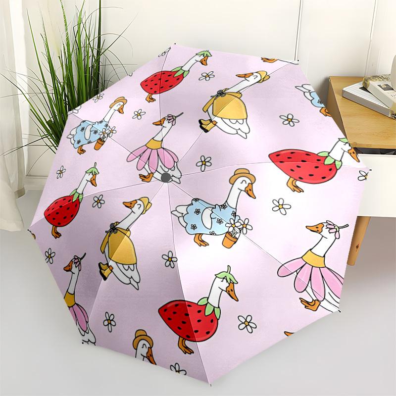 1pc Strawberry Goose Pattern Automatic Open/Close Umbrella, Lightweight for Women/Men, Perfect Gift - for Everyday or Holiday Eventsyy251127062
1pc Strawberry Goose Pattern Automatic Open/Close Umbrella, Lightweight for Women/Men, Perfect Gift - for Everyday or Holiday Eventsyy251127062