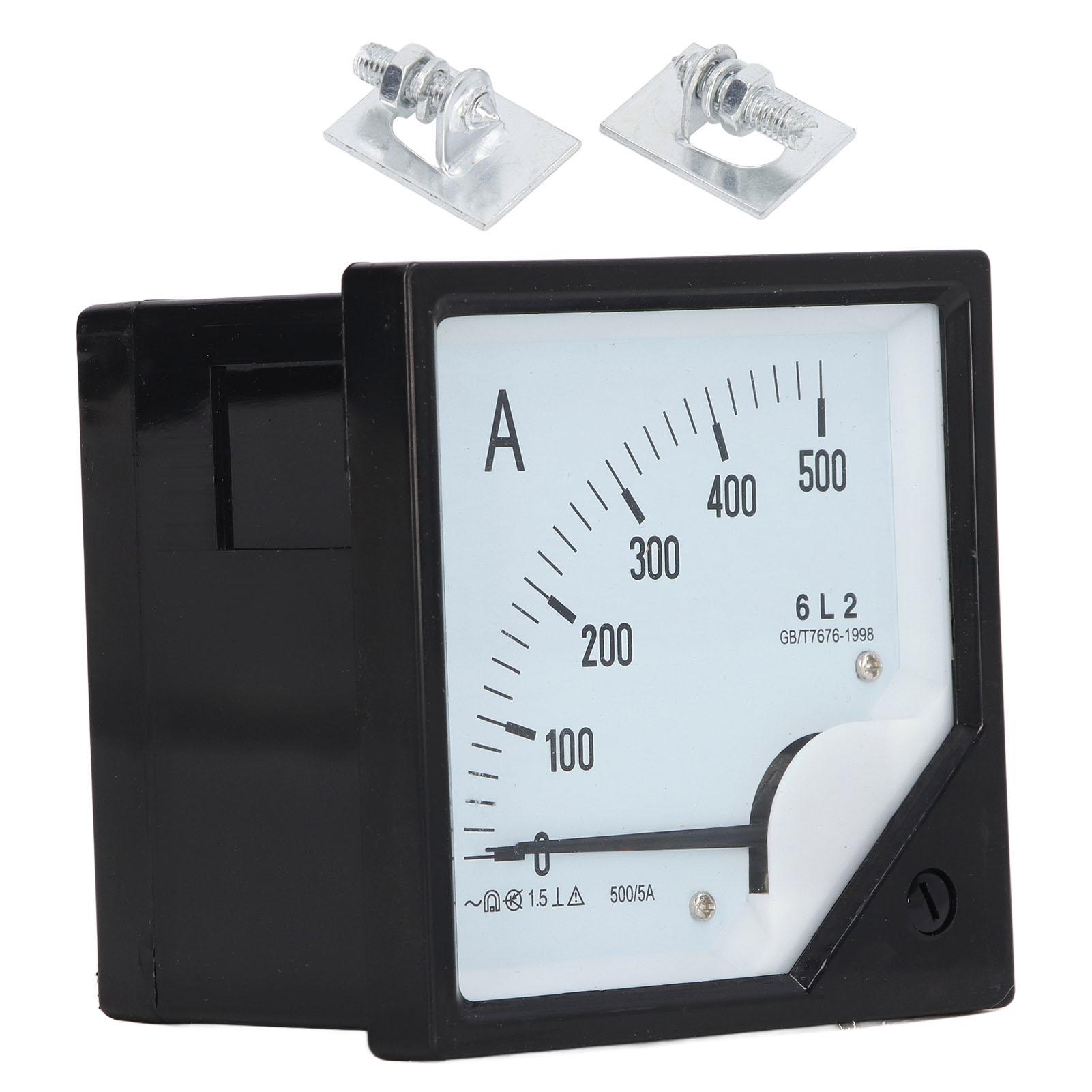 Analog Amplifier Meter Pointer AC Ammeter Amp Gauge Current Tester Measuring Panel 0500A
Analog Amplifier Meter Pointer AC Ammeter Amp Gauge Current Tester Measuring Panel 0500A