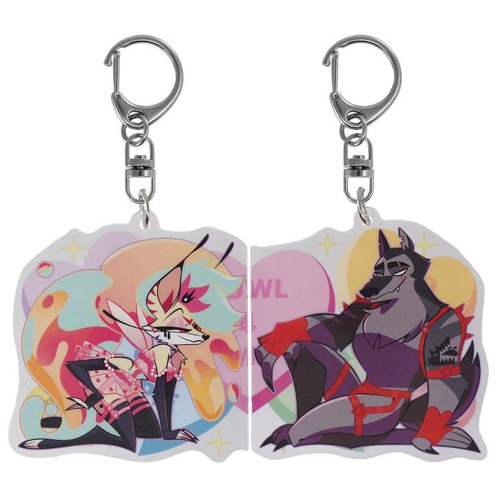 6cm Valentine Day Acrylic Keychain Anime Acrylic Bag Charm for Helluva Boss Ozzie Fizz Blitz Moxxie Couple Collection Gifts 5pcs
6cm Valentine Day Acrylic Keychain Anime Acrylic Bag Charm for Helluva Boss Ozzie Fizz Blitz Moxxie Couple Collection Gifts 5pcs