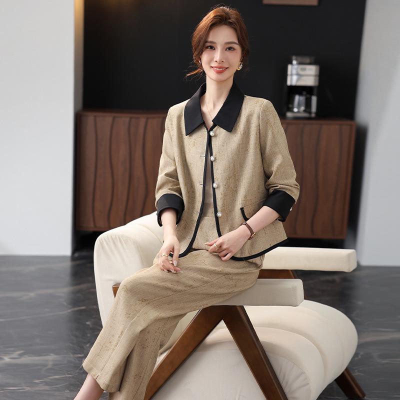 2025 Spring Fashion Set: Women s Middle-Aged and Elderly Suit Coat & Pants XXXL (approx. 62.5-67.5 kg)
2025 Spring Fashion Set: Women s Middle-Aged and Elderly Suit Coat & Pants XXXL (approx. 62.5-67.5 kg)