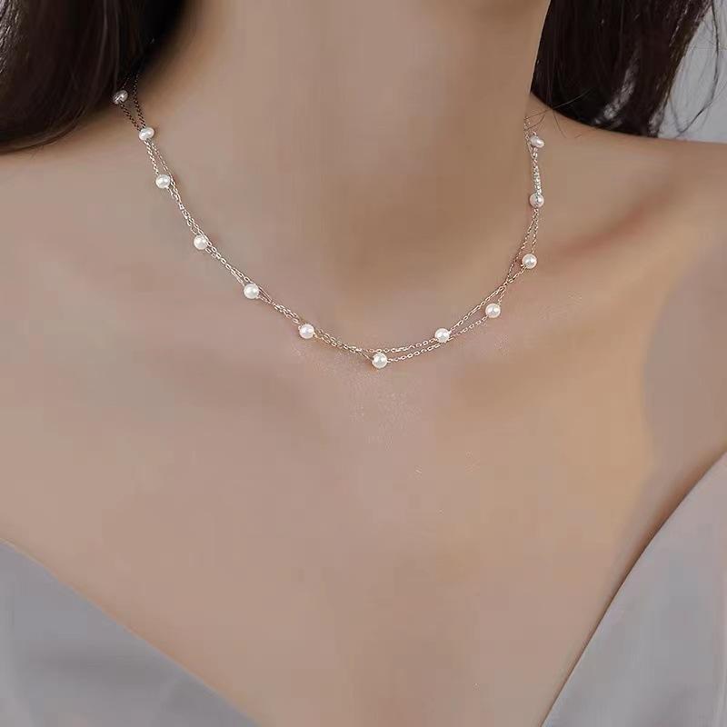 New Popular Double-layer Necklace for Women, Light Luxury, Niche Design, High-end Feeling, Collarbone Chain 40CM
New Popular Double-layer Necklace for Women, Light Luxury, Niche Design, High-end Feeling, Collarbone Chain 40CM