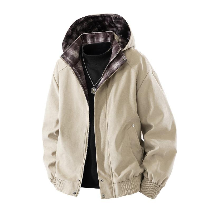 Autumn and winter new retro plaid jacket men s trendy brand design sense splicing hooded top loose 4XL хаки
Autumn and winter new retro plaid jacket men s trendy brand design sense splicing hooded top loose 4XL хаки