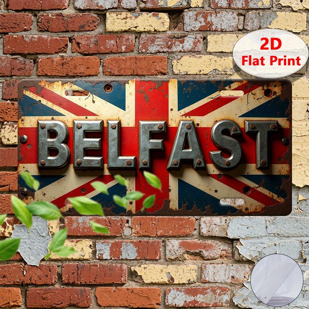 D Flat D Flat Printing pc Vintage Tin Sign Decorative Plaque Statues (cm x cm) Belfast sign British flag R 15x30cm(5.9x7.8inch)
D Flat D Flat Printing pc Vintage Tin Sign Decorative Plaque Statues (cm x cm) Belfast sign British flag R 15x30cm(5.9x7.8inch)