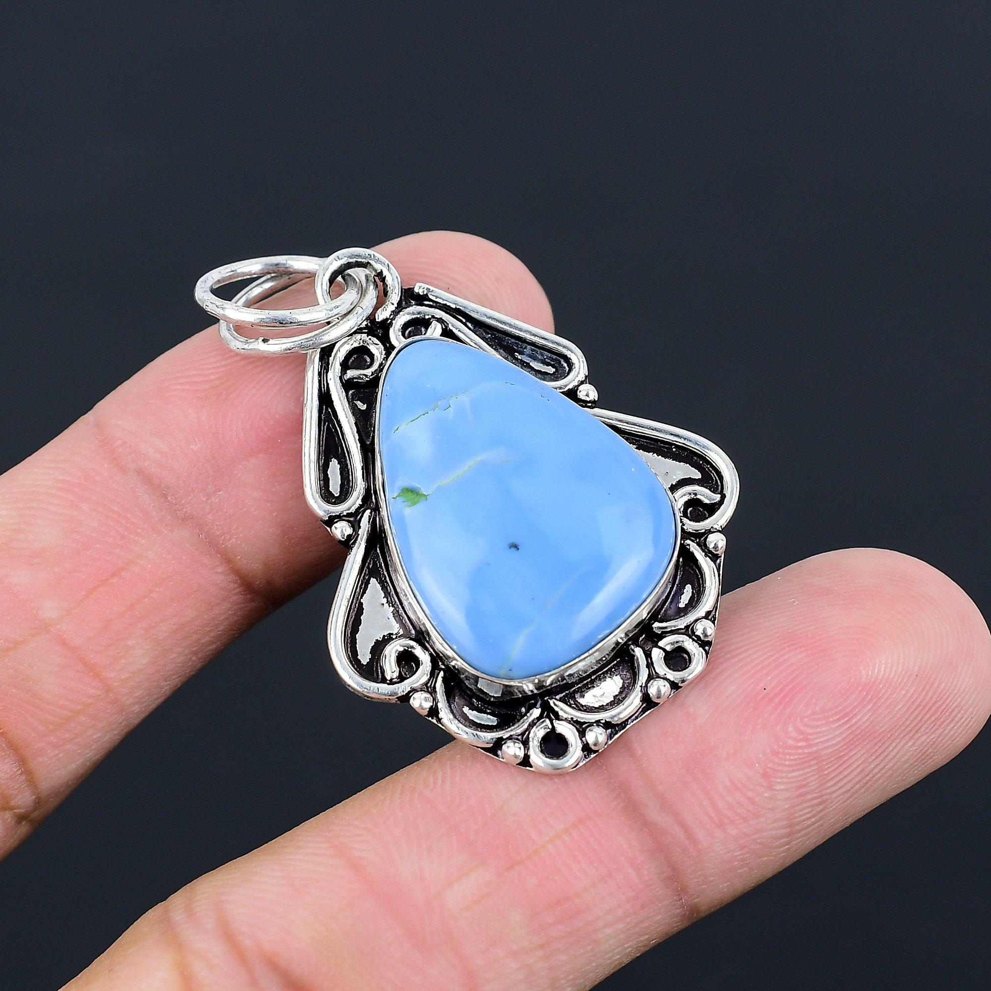 Daughters Day Sale Owyhee Blue Opal Gemstone 925 Sterling Silver Pendant Jewelry
Daughters Day Sale Owyhee Blue Opal Gemstone 925 Sterling Silver Pendant Jewelry