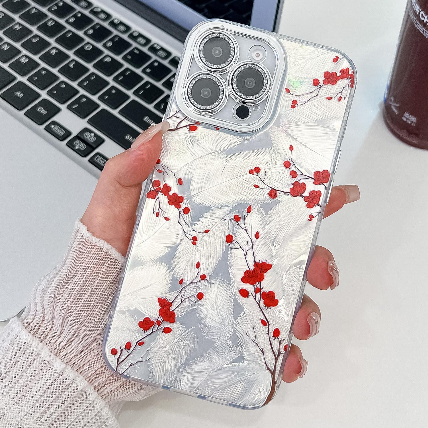 For iPhone 16 Pro Case Electroplated Floral Pattern IMD TPU+PC Phone Back Cover with Glass Lens Film SH2
For iPhone 16 Pro Case Electroplated Floral Pattern IMD TPU+PC Phone Back Cover with Glass Lens Film SH2