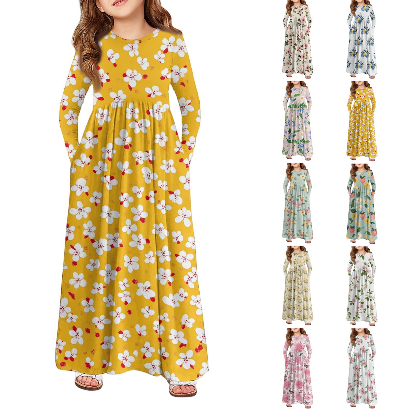 Girls Maxi Dress - Long Sleeve Pocket Dress 160 жовтий
Girls Maxi Dress - Long Sleeve Pocket Dress 160 жовтий