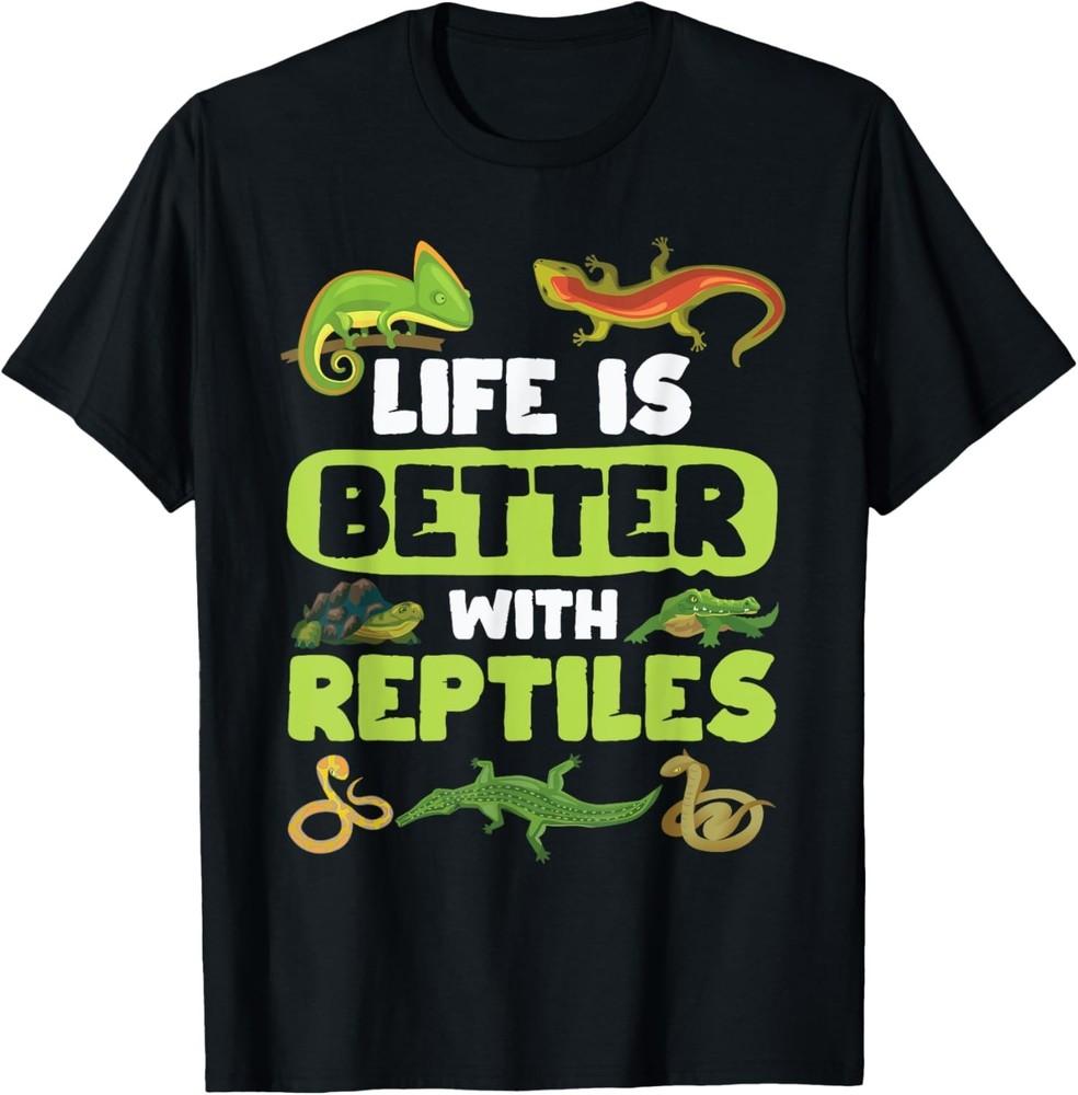 Life is better with reptile reptile lovers Gift Unisex T-Shirt XL
Life is better with reptile reptile lovers Gift Unisex T-Shirt XL
