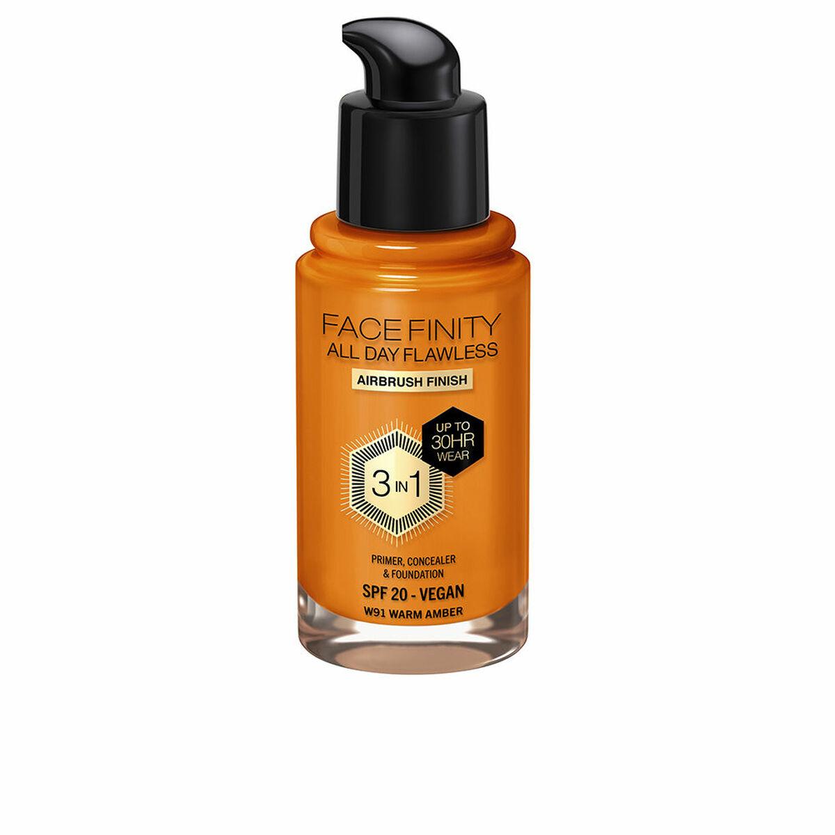 Max Factor Face Finity All Day Flawless Кремовая основа под макияж 3-в-1 Spf 20 Nº W91 Теплый янтарь 30 мл
Max Factor Face Finity All Day Flawless Кремовая основа под макияж 3-в-1 Spf 20 Nº W91 Теплый янтарь 30 мл