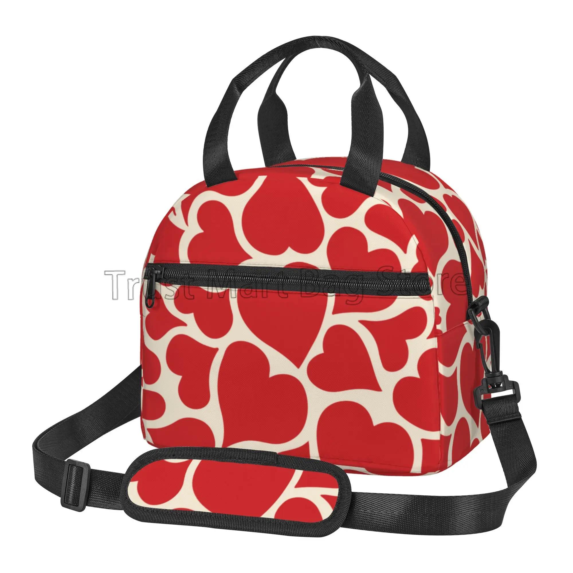 Love Hearts Pattern Insulated Lunch Bag Leakproof Cooler Thermal Bento Tote Bag Red Love Heart Lunch Box for Work Picnic Beach
Love Hearts Pattern Insulated Lunch Bag Leakproof Cooler Thermal Bento Tote Bag Red Love Heart Lunch Box for Work Picnic Beach