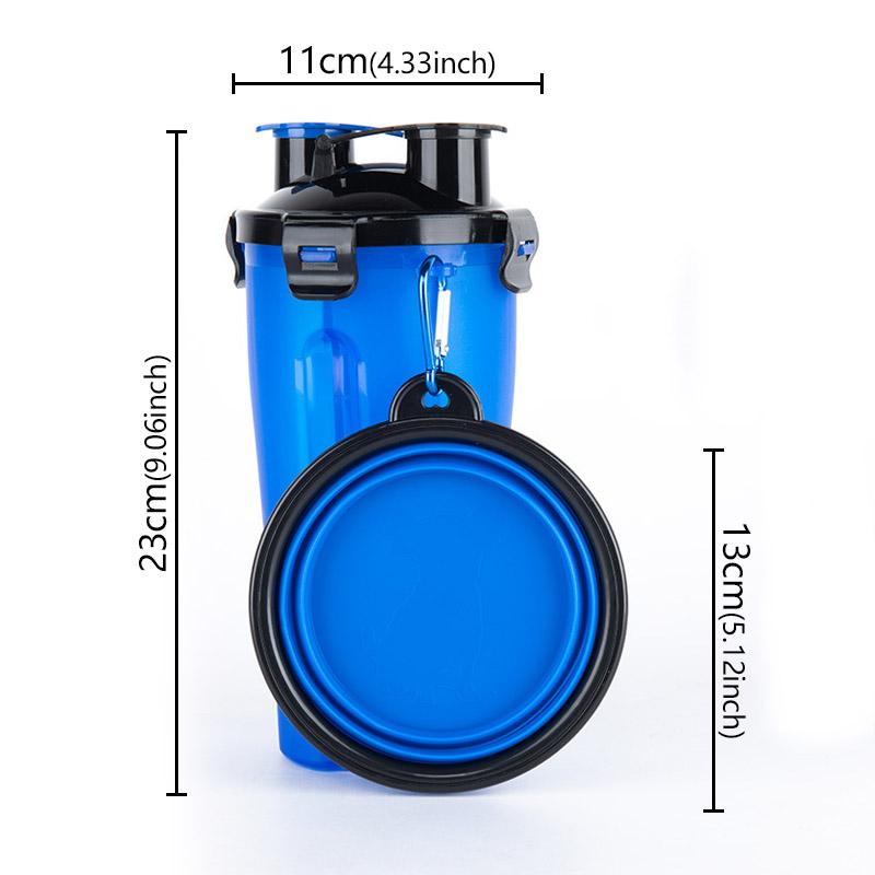 Dog Travel Water Bottle Bowls 2 in 1 Pet Food Container with Collapsible Portable Dog Food Bowl Outdoor Water Bowls for Pet Cat Independent OPPO bag синій
Dog Travel Water Bottle Bowls 2 in 1 Pet Food Container with Collapsible Portable Dog Food Bowl Outdoor Water Bowls for Pet Cat Independent OPPO bag синій