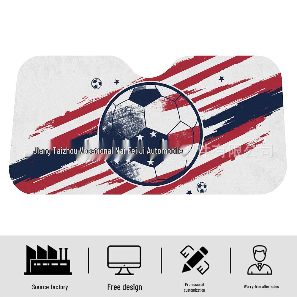 Double-Sided Silver Foil Bubble Sunshade, Football Design, 140x70cm 140x70 cm серебряный
Double-Sided Silver Foil Bubble Sunshade, Football Design, 140x70cm 140x70 cm серебряный