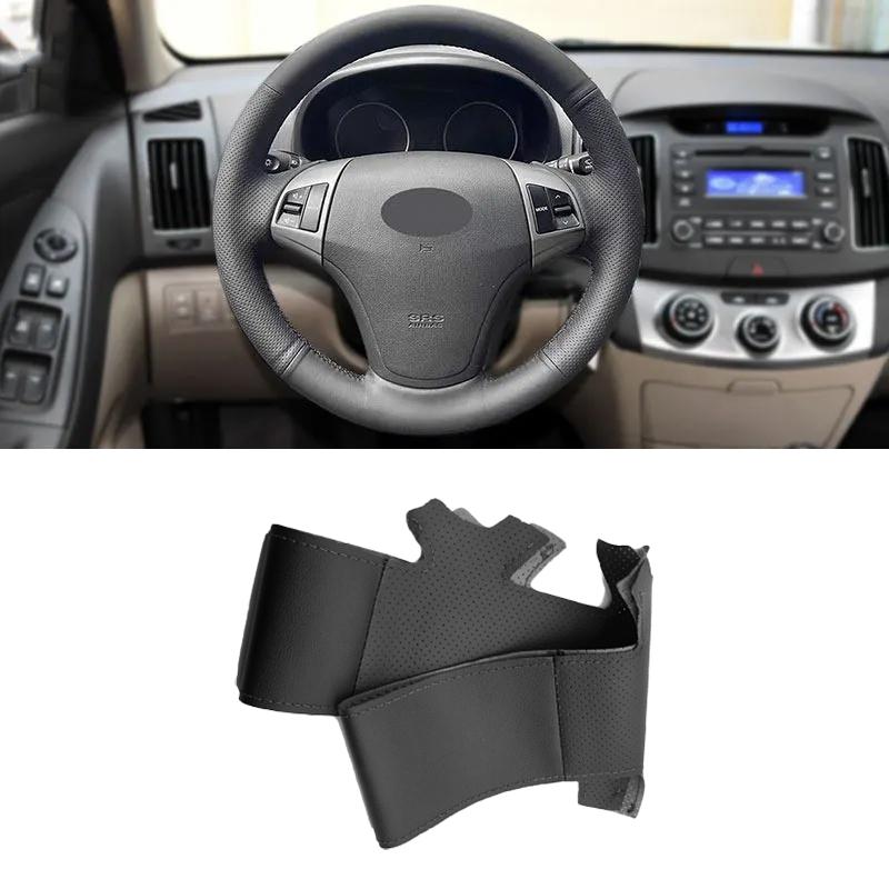 Potongan penutup Setir Interior mobil kulit Microfiber berlubang kepang tangan hitam untuk Hyundai Elantra 2008 2009
Potongan penutup Setir Interior mobil kulit Microfiber berlubang kepang tangan hitam untuk Hyundai Elantra 2008 2009