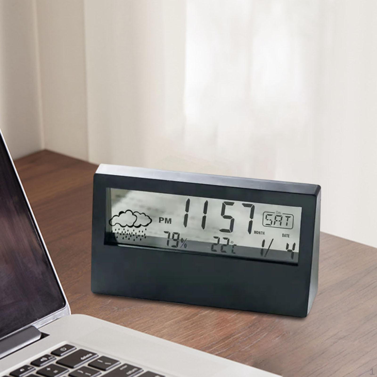 Digital Clock Compact Exquisite LED Practical for Shelf Indoor Desktop Black transparent
Digital Clock Compact Exquisite LED Practical for Shelf Indoor Desktop Black transparent