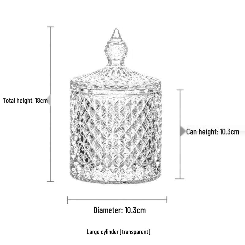 Large Cylindrical Crystal Glass Storage Jars Set
Large Cylindrical Crystal Glass Storage Jars Set