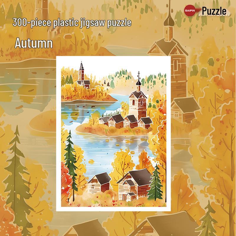 Autumn Rhythm 300-Piece Waterproof Plastic Jigsaw Puzzle for All Ages - Durable, UV-Printed, Educational, Moisture-Proof
Autumn Rhythm 300-Piece Waterproof Plastic Jigsaw Puzzle for All Ages - Durable, UV-Printed, Educational, Moisture-Proof