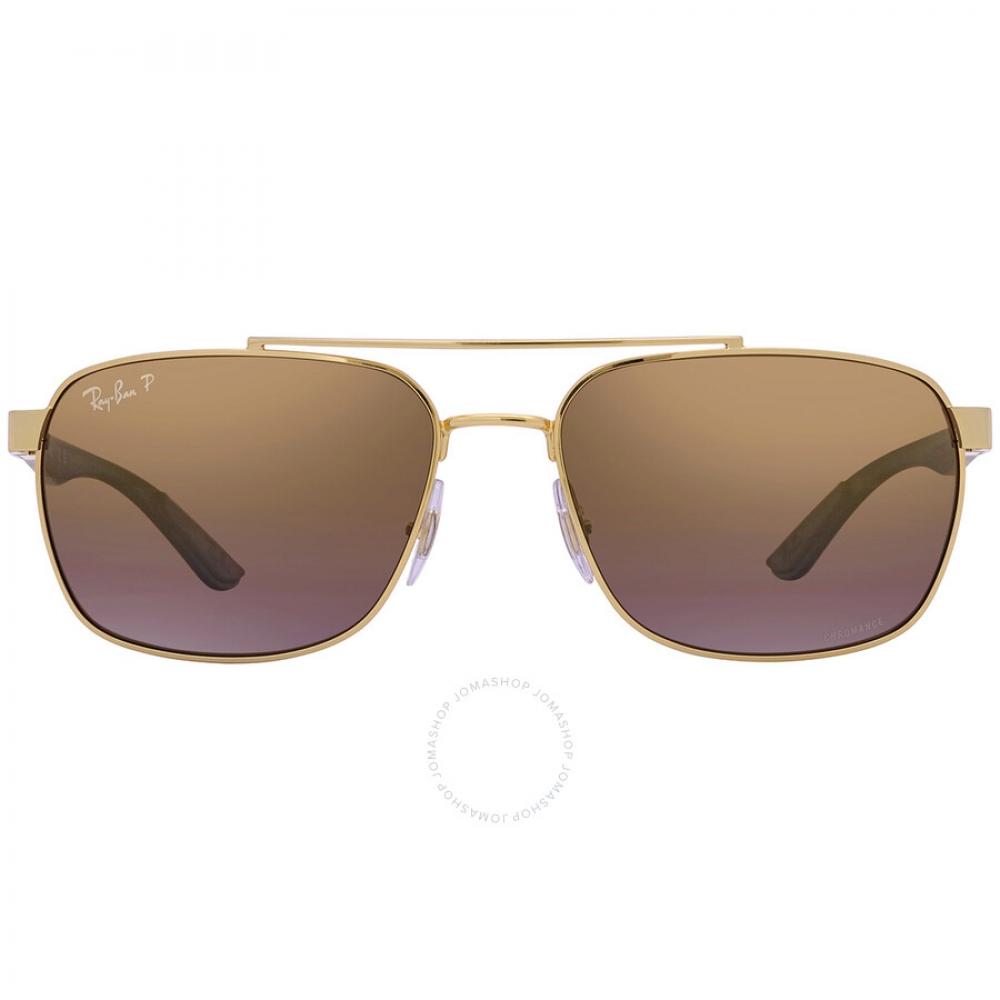 Ray Ban Polarized Purple Mirrored Gold Gradient Rectangular Men s Sunglasses RB3701 001 6B 59
Ray Ban Polarized Purple Mirrored Gold Gradient Rectangular Men s Sunglasses RB3701 001 6B 59