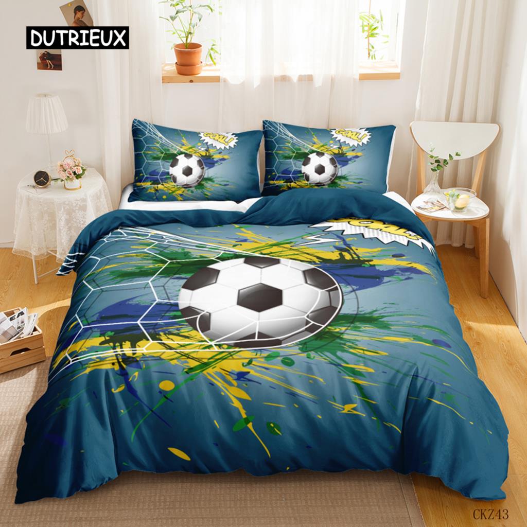 Cozy SkinFriendly Twin Soccer for Kids Girls Teens Sports Theme Breathable Let s Go Polyester Qulit Comforter Comforter (quilt)-EU Single(135*200cm)3pcs
Cozy SkinFriendly Twin Soccer for Kids Girls Teens Sports Theme Breathable Let s Go Polyester Qulit Comforter Comforter (quilt)-EU Single(135*200cm)3pcs