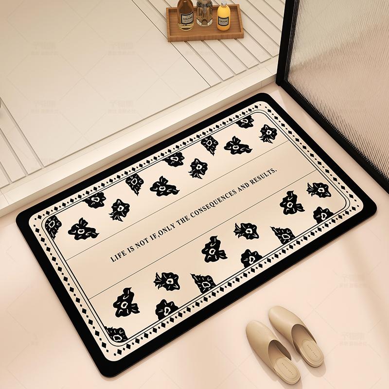 Bathroom water absorption, light luxury, high sensory, diatomaceous earth anti slip foot pad, bathroom door quick drying 40X60cm 15.7X23.6in
Bathroom water absorption, light luxury, high sensory, diatomaceous earth anti slip foot pad, bathroom door quick drying 40X60cm 15.7X23.6in