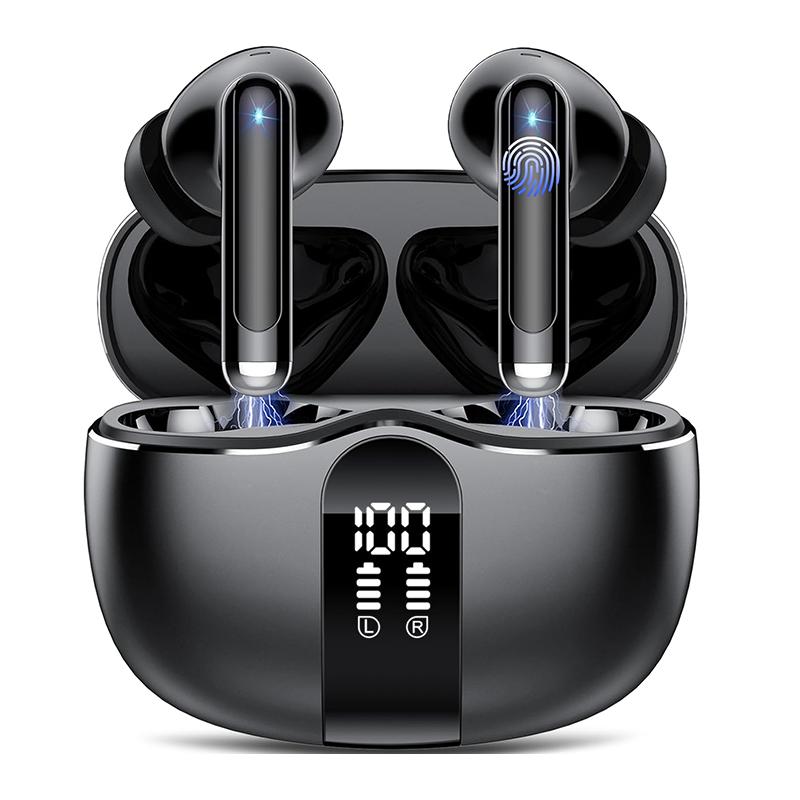 Беспроводные наушники Bluetooth 5.3 с 4 микрофонами с шумоподавлением ENC, светодиодным дисплеем, глубокими басами, Hi-Fi стереонаушниками для спорта
Беспроводные наушники Bluetooth 5.3 с 4 микрофонами с шумоподавлением ENC, светодиодным дисплеем, глубокими басами, Hi-Fi стереонаушниками для спорта