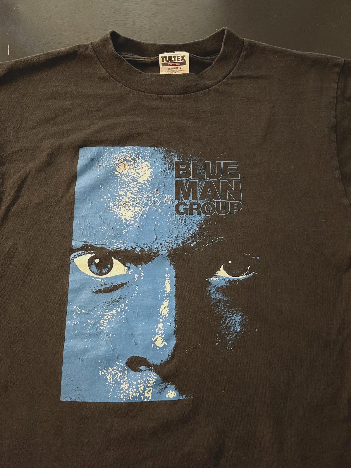 Vintage Blue Man Group Music Portrait T-Shirt, Black - Tultex Tag, Size: Large 3XL
Vintage Blue Man Group Music Portrait T-Shirt, Black - Tultex Tag, Size: Large 3XL