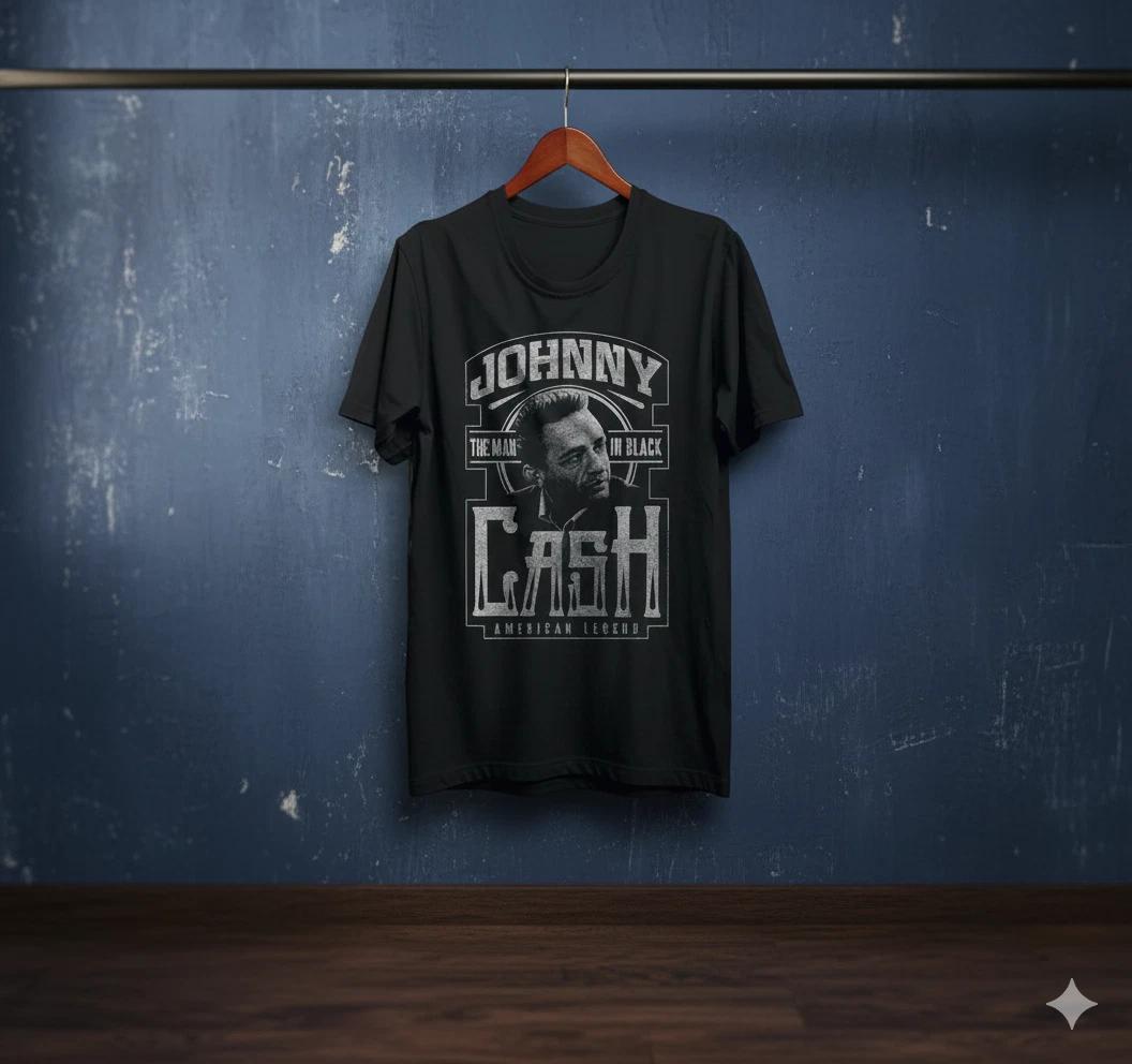 Johnny Cash “The Man in Black” American Legend Vintage T-Shirt (Black) - T670 3XL
Johnny Cash “The Man in Black” American Legend Vintage T-Shirt (Black) - T670 3XL