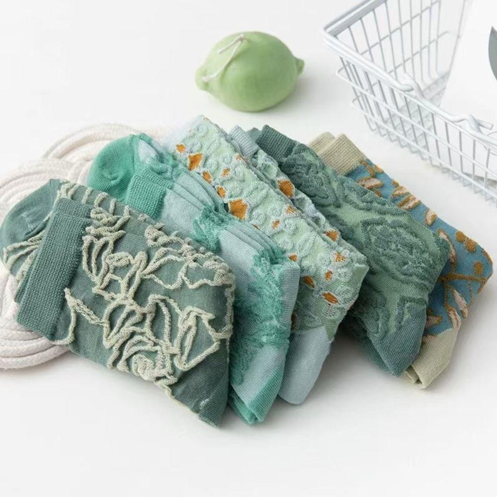 5Pairs Thin Floral Tube Socks Flower Sweet Sock Women Antiskid Girls Mid-calf Socks Female Short Style
5Pairs Thin Floral Tube Socks Flower Sweet Sock Women Antiskid Girls Mid-calf Socks Female Short Style
