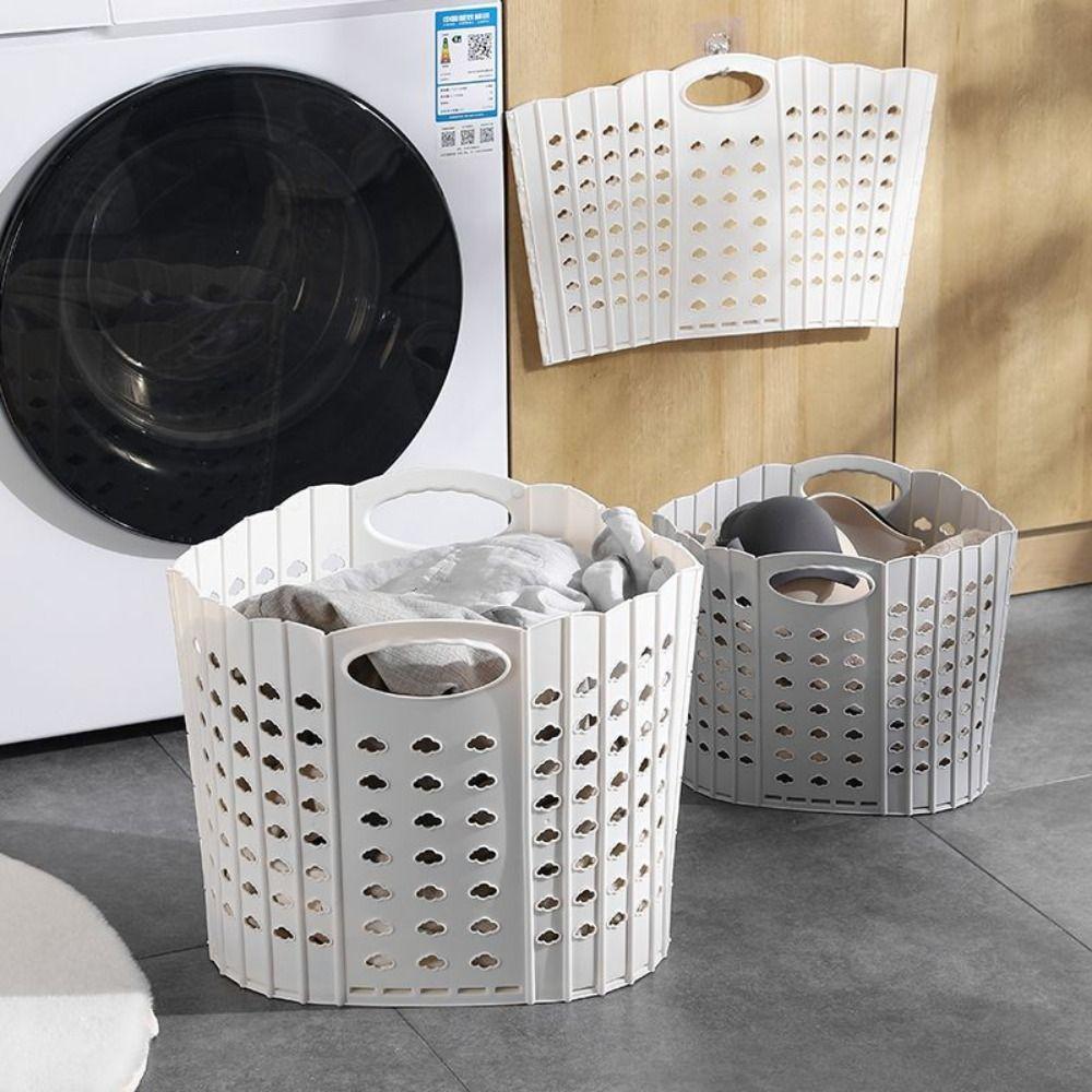 White/Grey Foldable Laundry Basket Hollowed Dirty Clothes Storage Basket Bathroom
White/Grey Foldable Laundry Basket Hollowed Dirty Clothes Storage Basket Bathroom