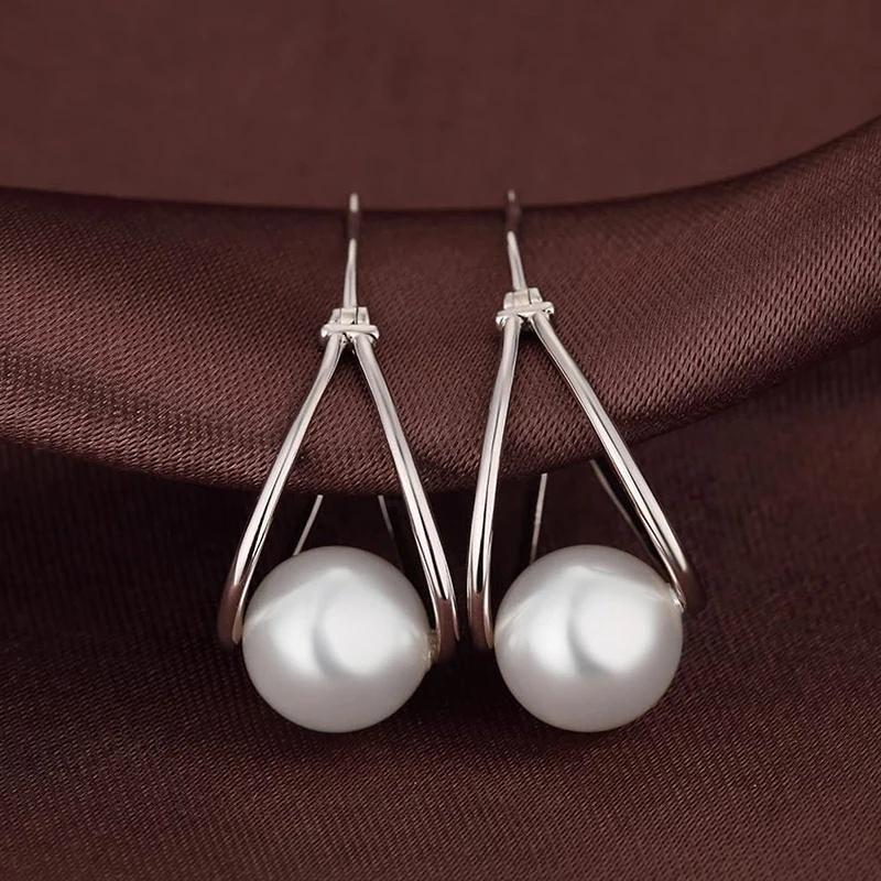 CAOSHI Stylish Imitation Pearl Women Hoop Earrings Copper Color Daily Wear Exquisite Girls Accessory Temperament Wedding Zircon
CAOSHI Stylish Imitation Pearl Women Hoop Earrings Copper Color Daily Wear Exquisite Girls Accessory Temperament Wedding Zircon