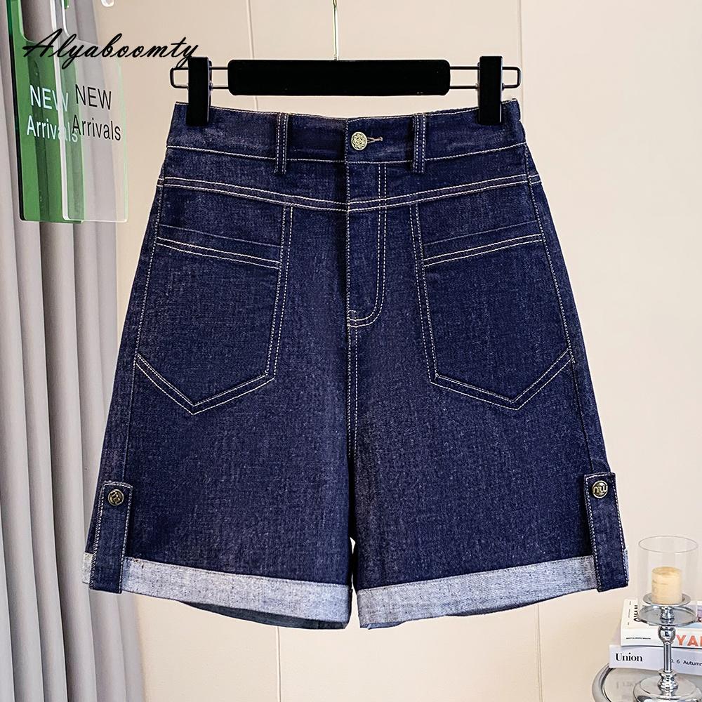 Korean Fashion Summer Women Solid Basic Wide Leg Shorts High Waist Navy Blue Casual Loose Denim Shorts Vintage Classical Baggy Large Size Shorts 5XL темно-синього кольору
Korean Fashion Summer Women Solid Basic Wide Leg Shorts High Waist Navy Blue Casual Loose Denim Shorts Vintage Classical Baggy Large Size Shorts 5XL темно-синього кольору