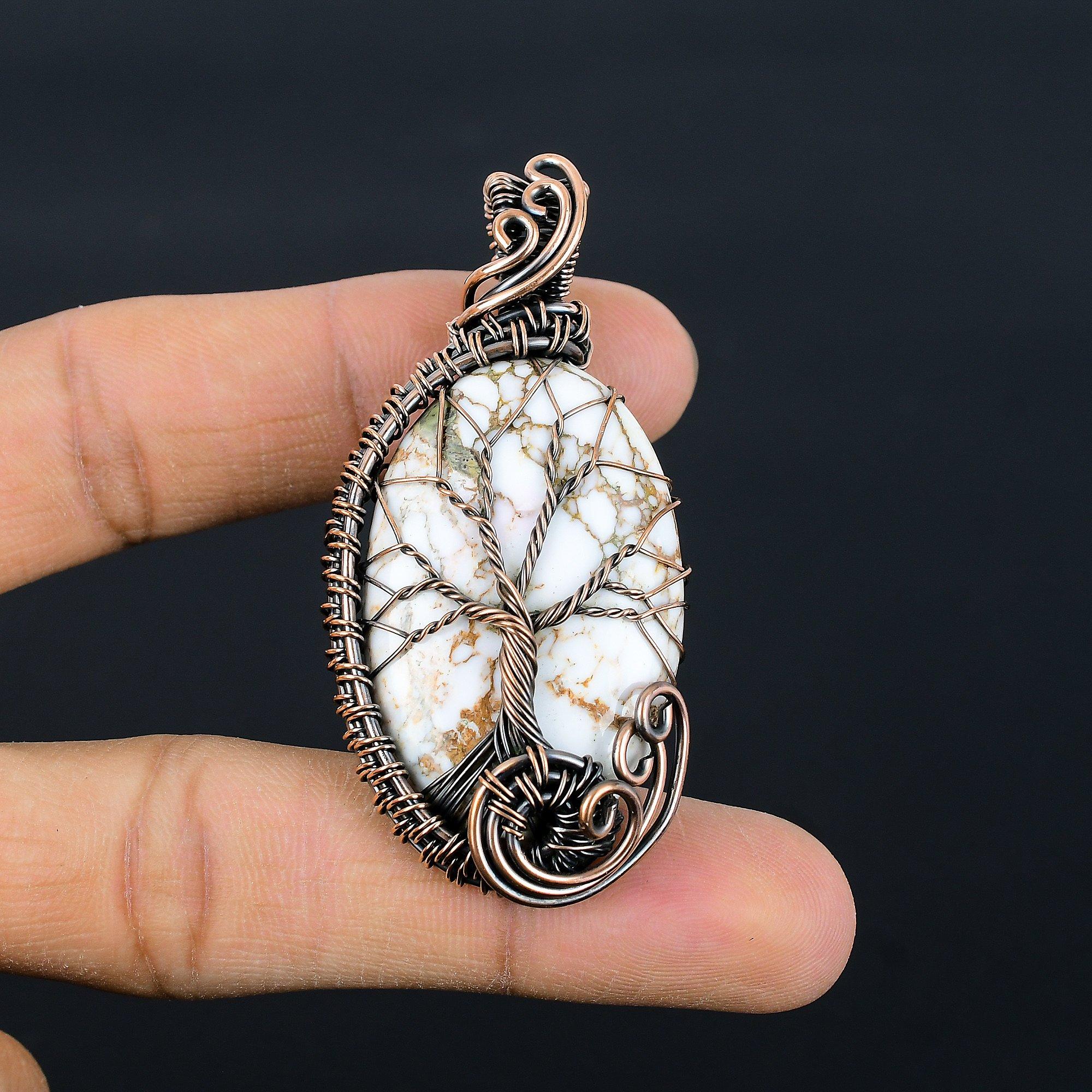 Tree Of Life Wild Horse Pendant Gemstone Jewelry, 999 Copper Wire Wrapped Handmade Pendant, Latest Design Jewelry 2.55
Tree Of Life Wild Horse Pendant Gemstone Jewelry, 999 Copper Wire Wrapped Handmade Pendant, Latest Design Jewelry 2.55