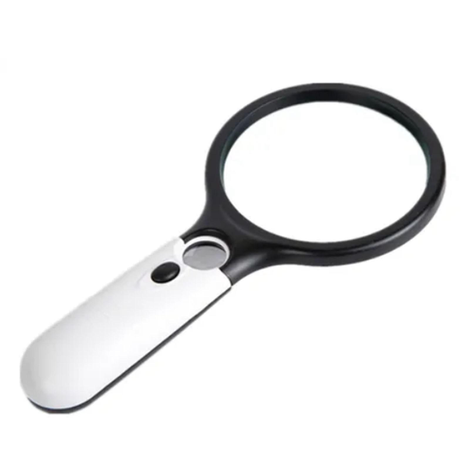 Handheld Magnifier ABS Handle Portable LED Illuminated Lighted 3X 45X Magnifying Glass for Reading
Handheld Magnifier ABS Handle Portable LED Illuminated Lighted 3X 45X Magnifying Glass for Reading