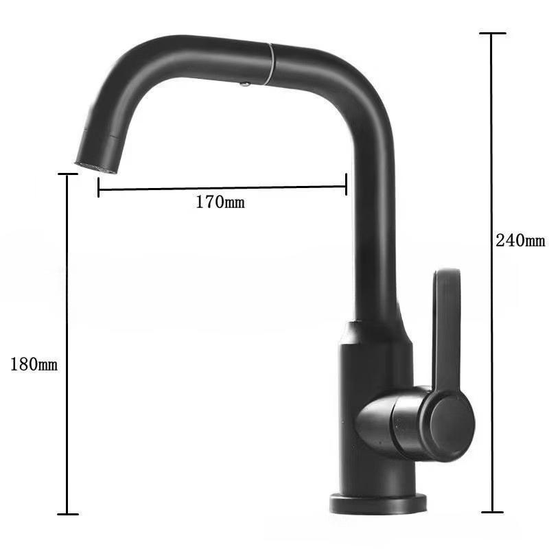 TLXT Elegant Black Stainless Steel Mixer Faucet
TLXT Elegant Black Stainless Steel Mixer Faucet