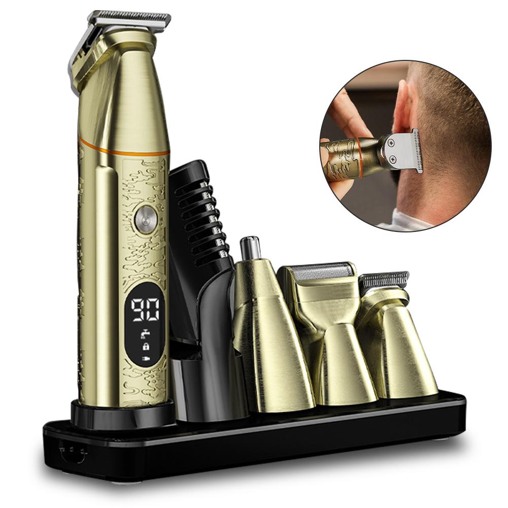 Men s 5-in-1 Electric Hair Clipper Multi-functional Grooming Kit with Digital Display Oil Head Pusher Long Endurance Trimmer
Men s 5-in-1 Electric Hair Clipper Multi-functional Grooming Kit with Digital Display Oil Head Pusher Long Endurance Trimmer