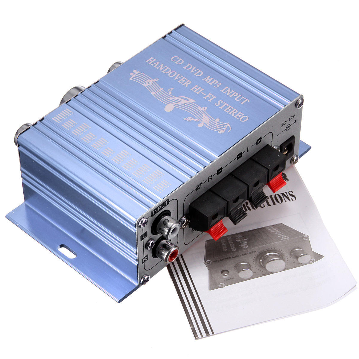 HY2001 12V Mini Hi-Fi автомобільний стерео підсилювач 2CH аудіо підсилювач звуку RCA/DVD/MP3 для дому мотоцикла WGIL1878a синій
HY2001 12V Mini Hi-Fi автомобільний стерео підсилювач 2CH аудіо підсилювач звуку RCA/DVD/MP3 для дому мотоцикла WGIL1878a синій