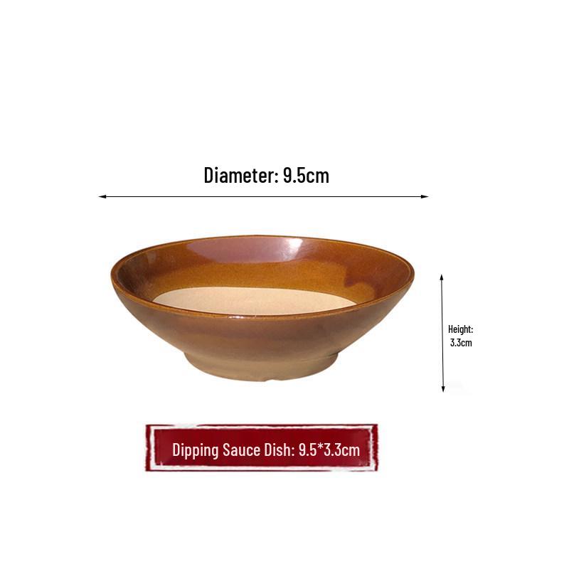 Vintage Market Earthenware Dipping Bowl Set: Traditional Hot Pot Veggie and Tripe Duck Intestine Plates in Retro Style, Multipack.
Vintage Market Earthenware Dipping Bowl Set: Traditional Hot Pot Veggie and Tripe Duck Intestine Plates in Retro Style, Multipack.