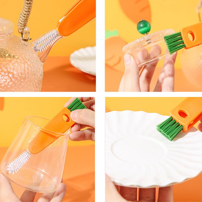 Charm Cute Baby Bottles Cap Mini Fashion Carrot Portable Cleaning Brush Multifunctional Feeding Bottle Brush Bottle Cover Cleaning Small Brush 3 in 1
Charm Cute Baby Bottles Cap Mini Fashion Carrot Portable Cleaning Brush Multifunctional Feeding Bottle Brush Bottle Cover Cleaning Small Brush 3 in 1