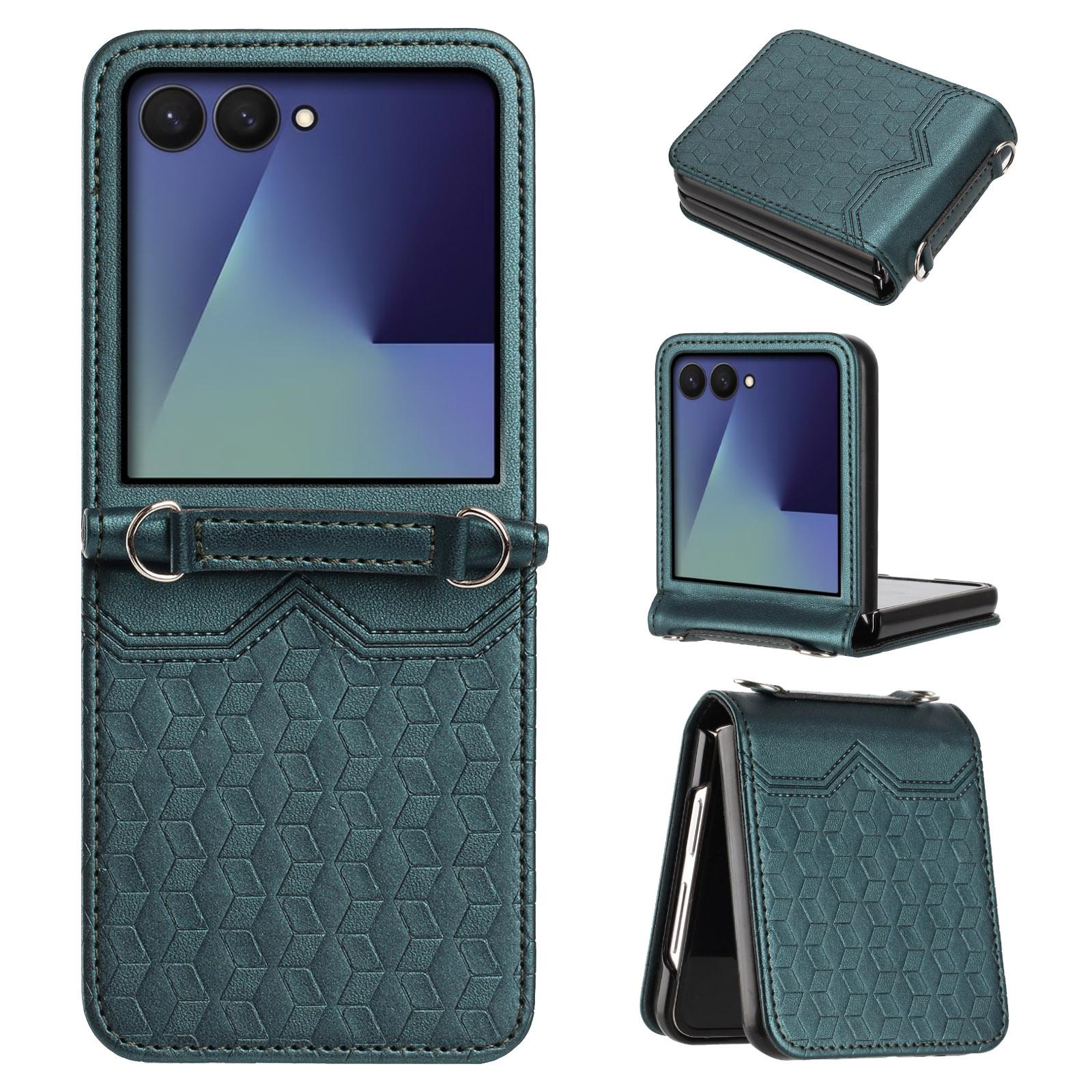 For Samsung Galaxy Z Flip7 5G Case Imprinted Honeycomb Leather Folding Phone Cover
For Samsung Galaxy Z Flip7 5G Case Imprinted Honeycomb Leather Folding Phone Cover