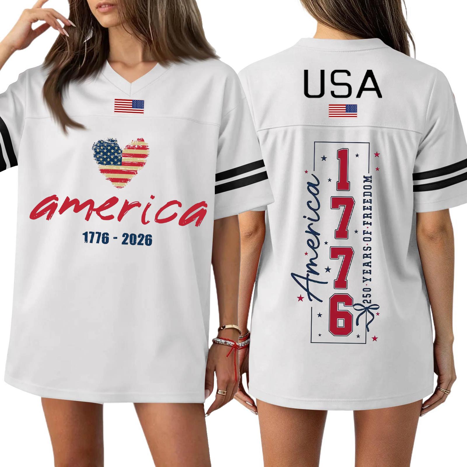 Womens Spring Tops Summer Shirts for Women 1776 2026 Print Casual Loose Fit Tshirts Shirts for Women Dressy Tops for Women XS білий
Womens Spring Tops Summer Shirts for Women 1776 2026 Print Casual Loose Fit Tshirts Shirts for Women Dressy Tops for Women XS білий