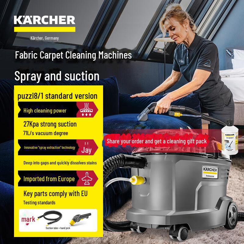 Імпортний багатофункціональний миючий пилосос Karcher Puzzi 8/1 для оббивки та килимів
Імпортний багатофункціональний миючий пилосос Karcher Puzzi 8/1 для оббивки та килимів