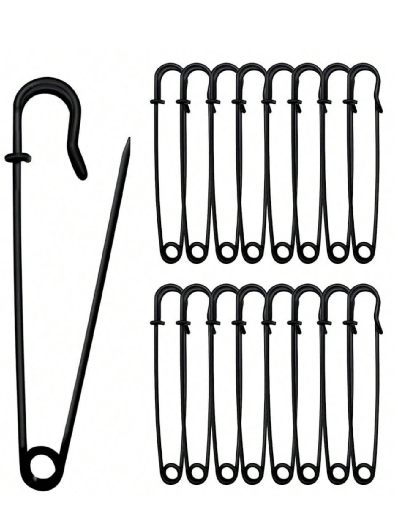 30PCS Large Clothing Safety Pins Heavy-Duty Quilted Blanket Pins Decorative Pins For Canvas Wool Clothing and DIY Jewelry Crafts 5PCS чорний
30PCS Large Clothing Safety Pins Heavy-Duty Quilted Blanket Pins Decorative Pins For Canvas Wool Clothing and DIY Jewelry Crafts 5PCS чорний