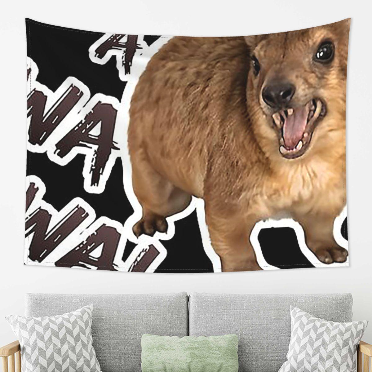 Awawa Angry Screaming Rock Hyrax Meme Tapestry Wall Hanging Aesthetic Home Decor Tapestries for Dorm Room 74x94cm(29x37in)
Awawa Angry Screaming Rock Hyrax Meme Tapestry Wall Hanging Aesthetic Home Decor Tapestries for Dorm Room 74x94cm(29x37in)