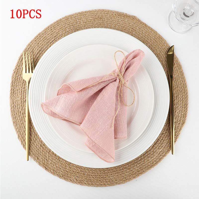 40x40cm Pure Cotton Napkin Ins Crepe Fabric French Stitch Edge Border Placemat for Party and Formal Dining Table Decoration рожевий
40x40cm Pure Cotton Napkin Ins Crepe Fabric French Stitch Edge Border Placemat for Party and Formal Dining Table Decoration рожевий