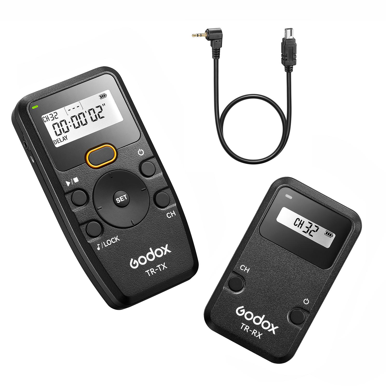 Godox TR Series 2.4G Беспроводной таймер с дистанционным управлением и затвором камеры(Передатчик и приемник) 6
Godox TR Series 2.4G Беспроводной таймер с дистанционным управлением и затвором камеры(Передатчик и приемник) 6