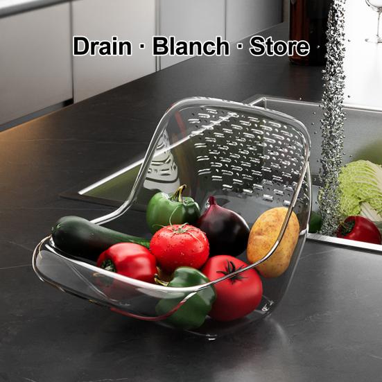 Drain Basket Portable Fruit Colander Large Capacity Food Grade BPA Free Sink жовтий/чистий
Drain Basket Portable Fruit Colander Large Capacity Food Grade BPA Free Sink жовтий/чистий