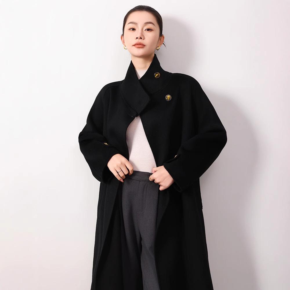 Double-Sided Cashmere Wool Coat, Women s 2024, 100% Wool, Stand Collar, Hepburn Style, Long and Loose Fit. S (Weight: 90-125 Jin)
Double-Sided Cashmere Wool Coat, Women s 2024, 100% Wool, Stand Collar, Hepburn Style, Long and Loose Fit. S (Weight: 90-125 Jin)