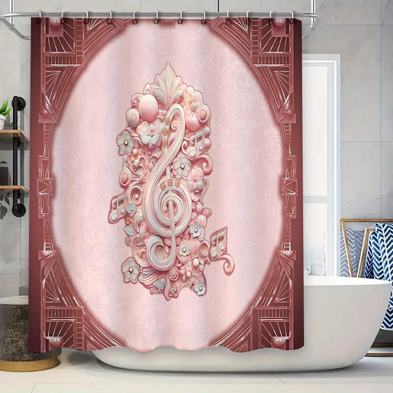 Music Shower Curtain Vintage Floral Pattern Waterproof Bathroom Decor Artistic Washable Liner W60H190(CM)-1 Pcs
Music Shower Curtain Vintage Floral Pattern Waterproof Bathroom Decor Artistic Washable Liner W60H190(CM)-1 Pcs