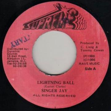 7inch Record SINGER JAY Lightning Ball NONE Supreme 1988 Jamaica Reggae Ska Dub Used
7inch Record SINGER JAY Lightning Ball NONE Supreme 1988 Jamaica Reggae Ska Dub Used