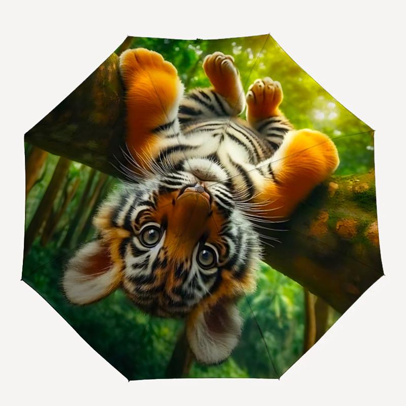 1pc Tiger Jungle Adventure Automatic Open/Close Umbrella, Compact Travel Umbrella, 8-Rib Sturdy Frame - Ideal Gift for Friends yy251118059
1pc Tiger Jungle Adventure Automatic Open/Close Umbrella, Compact Travel Umbrella, 8-Rib Sturdy Frame - Ideal Gift for Friends yy251118059
